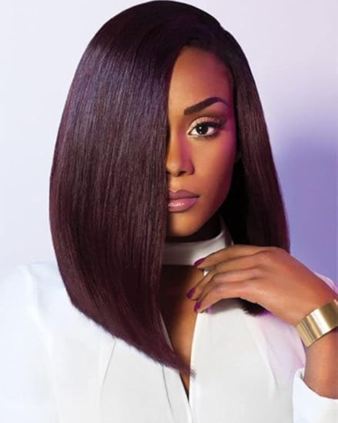 Human hair wig on display