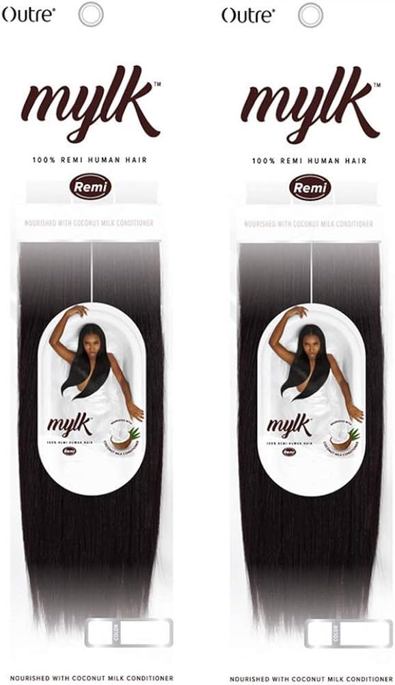 Outre Mylk 100% Remi human hair weave, two-pack